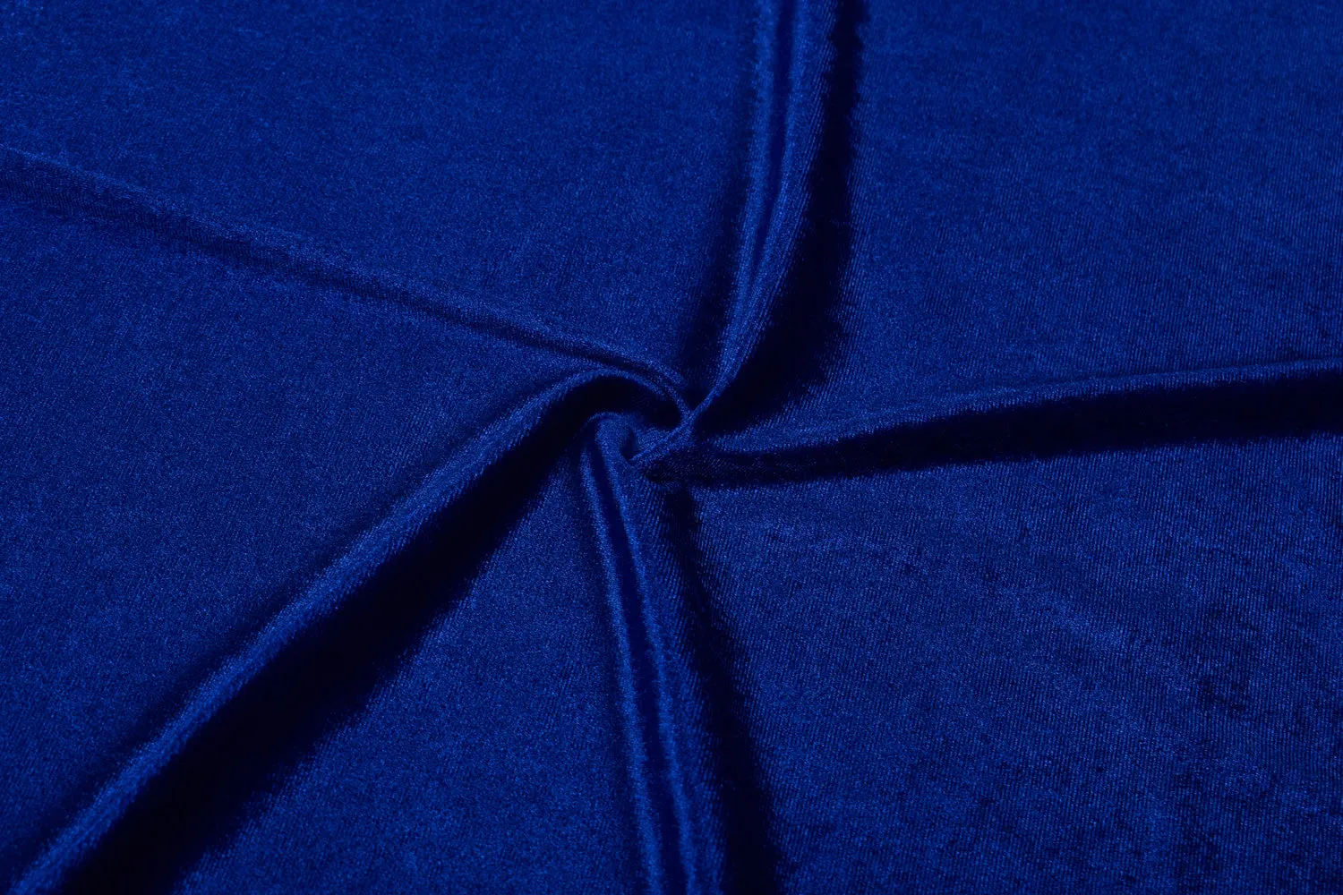 Royal Blue Plain Velour Velvet Fabric