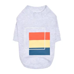 ryder multicolor square tee - grey