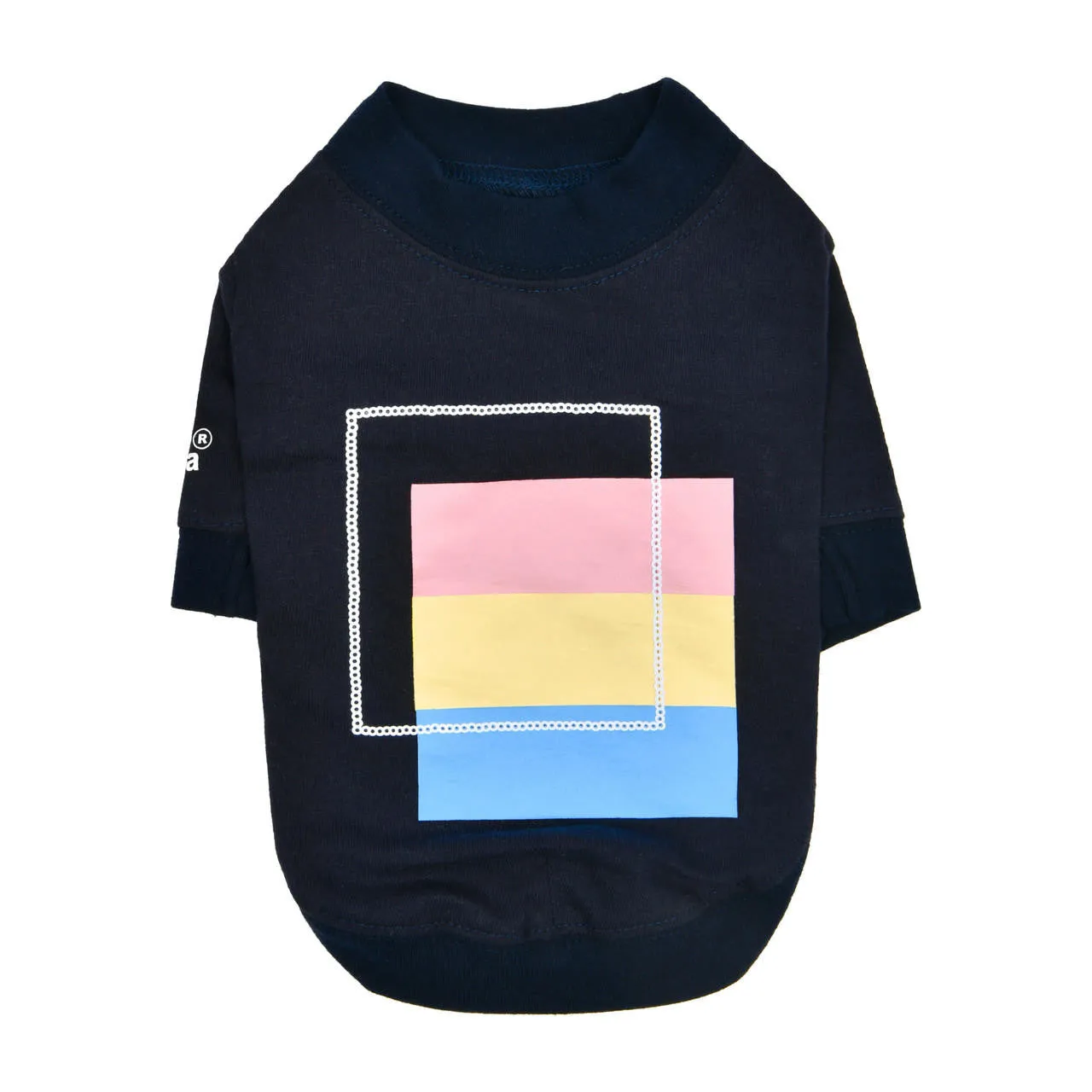 ryder multicolor square tee - navy