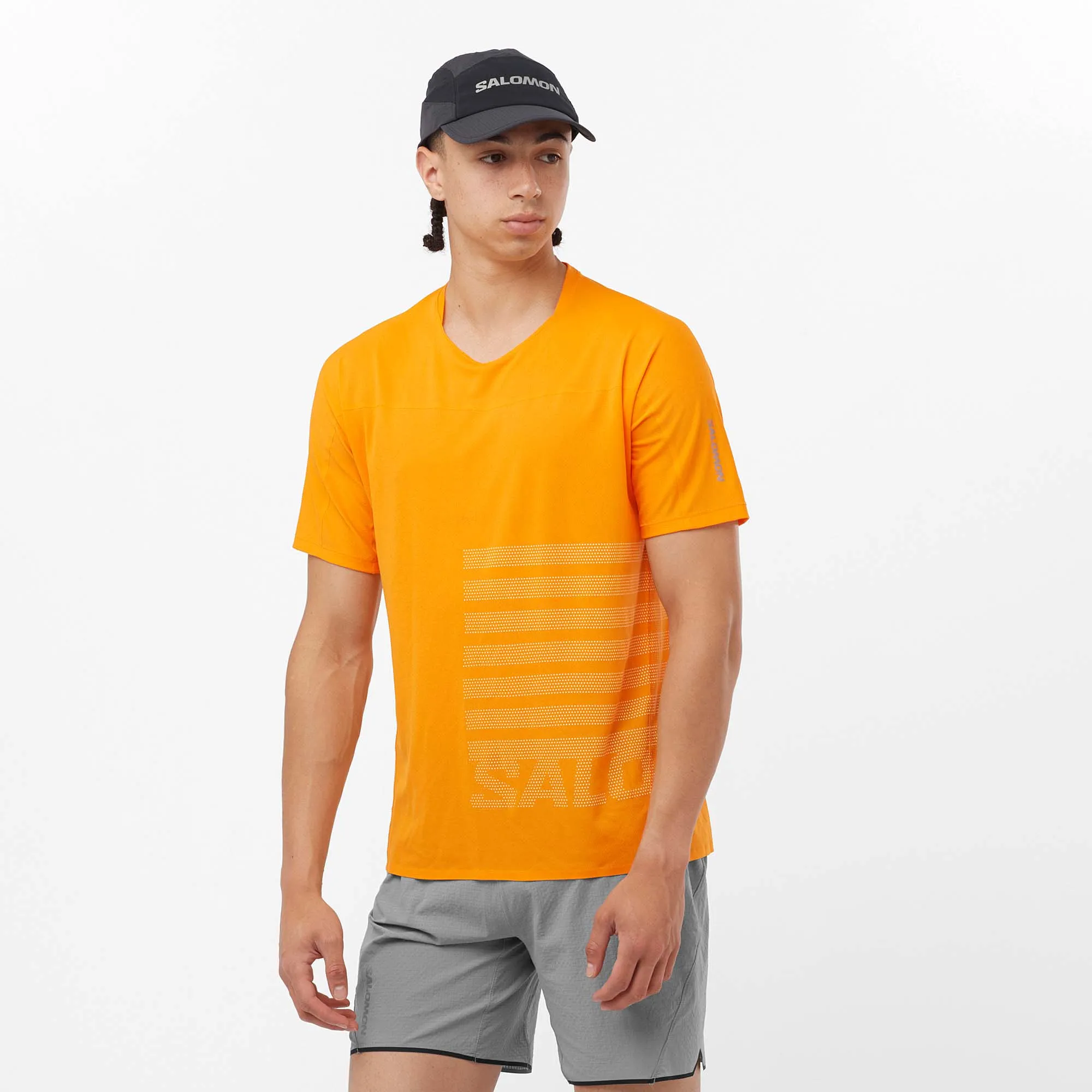 Salomon | Men's Sense Aero GFX Short Sleeve T-Shirt - Zinnia