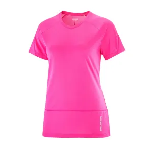 Salomon | Women's Cross Run Short Sleeve T-Shirt - Beetroot Purple