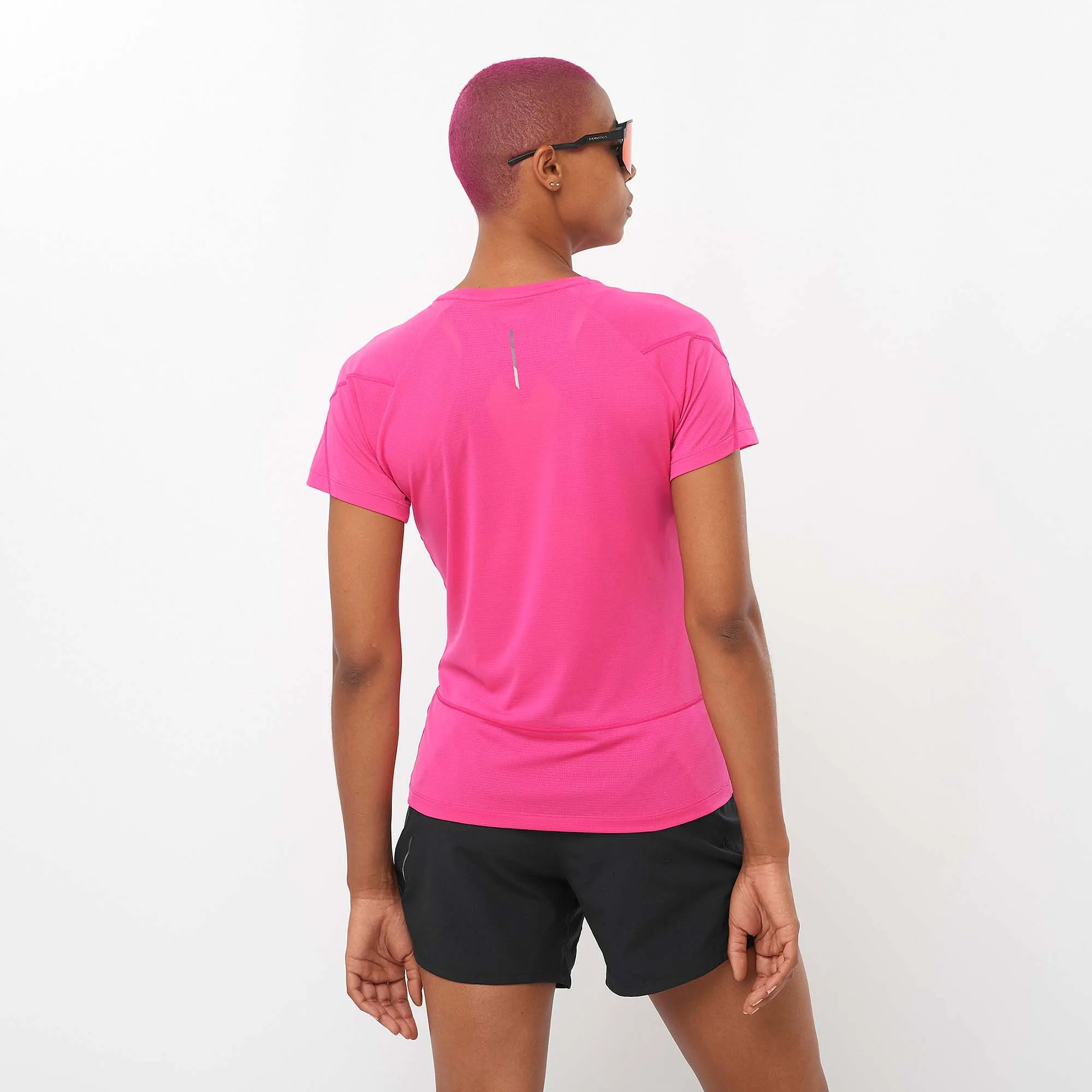 Salomon | Women's Cross Run Short Sleeve T-Shirt - Beetroot Purple