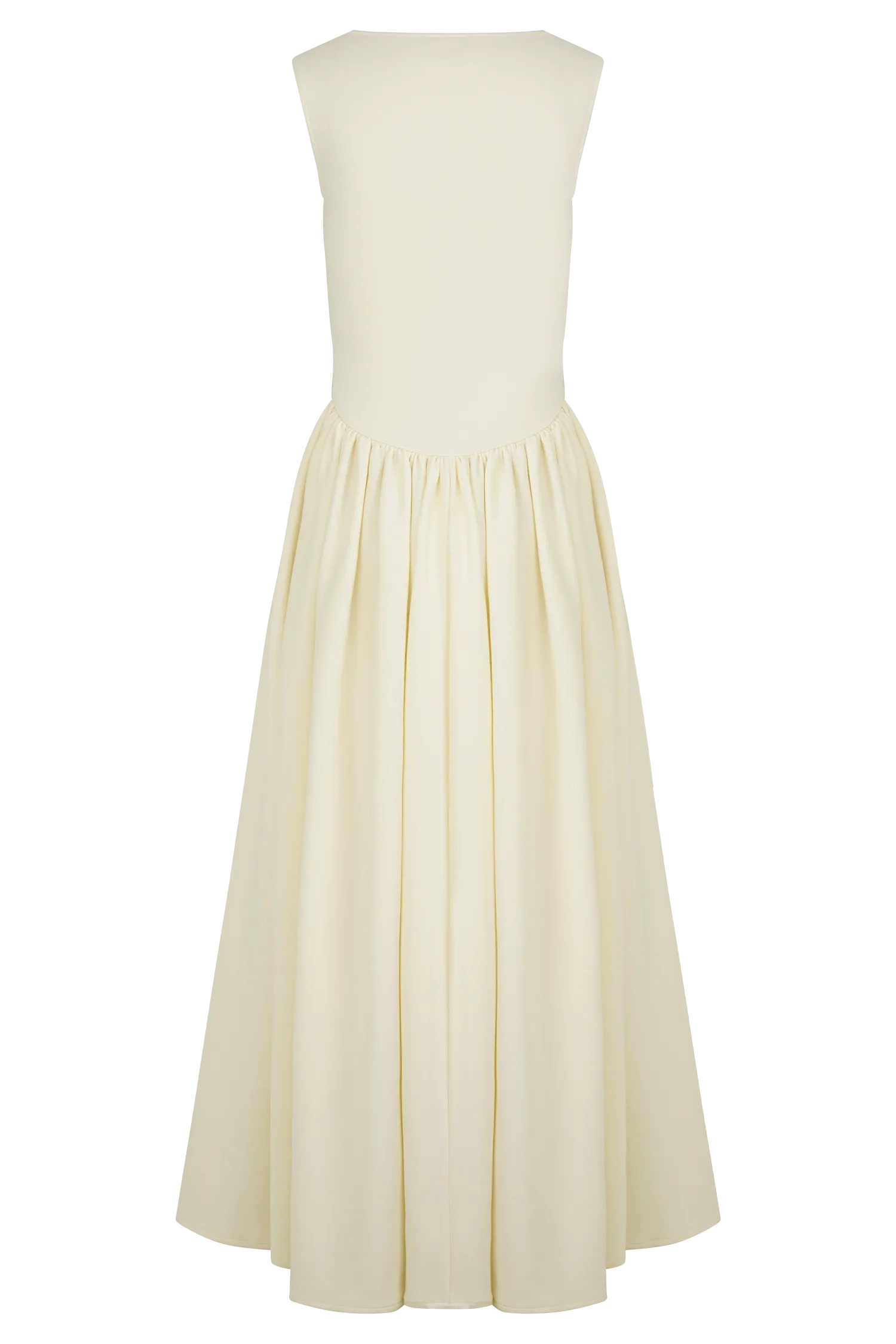 Sharon Scuba Jersey Midi Dress - Ivory