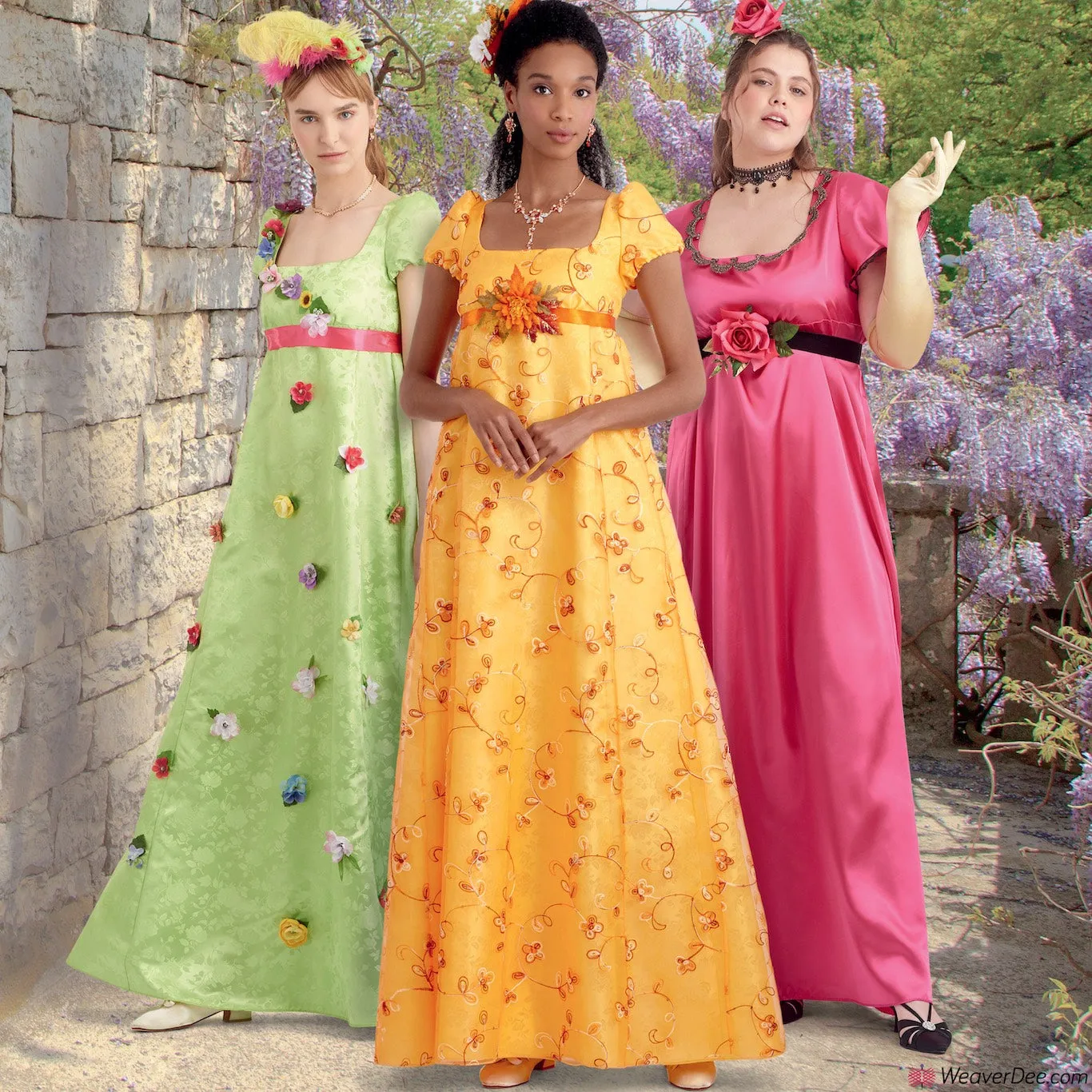 Simplicity Pattern S9434 Misses' & Women's Regency Era Style Dresses