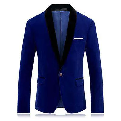 Single Button Slim Fit Blazer