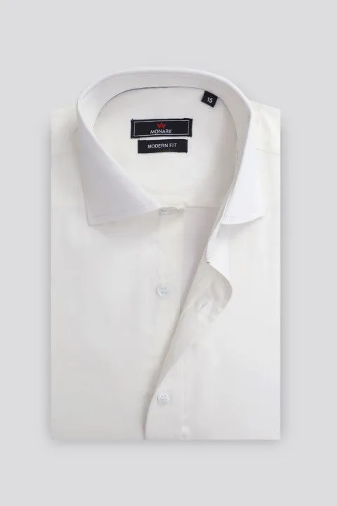 SOLID WHITE FORMAL SHIRT