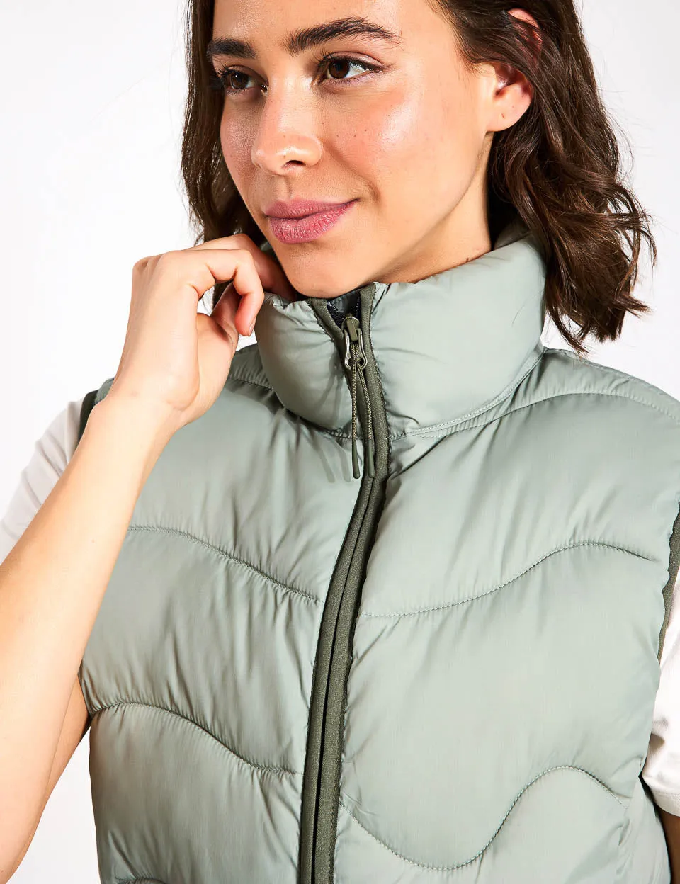 Stormwear Quilted Puffer Gilet - Light Verdigris