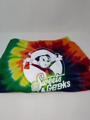 Sweets & Geeks Tie-Dye Rainbow Hoodie (4XL)