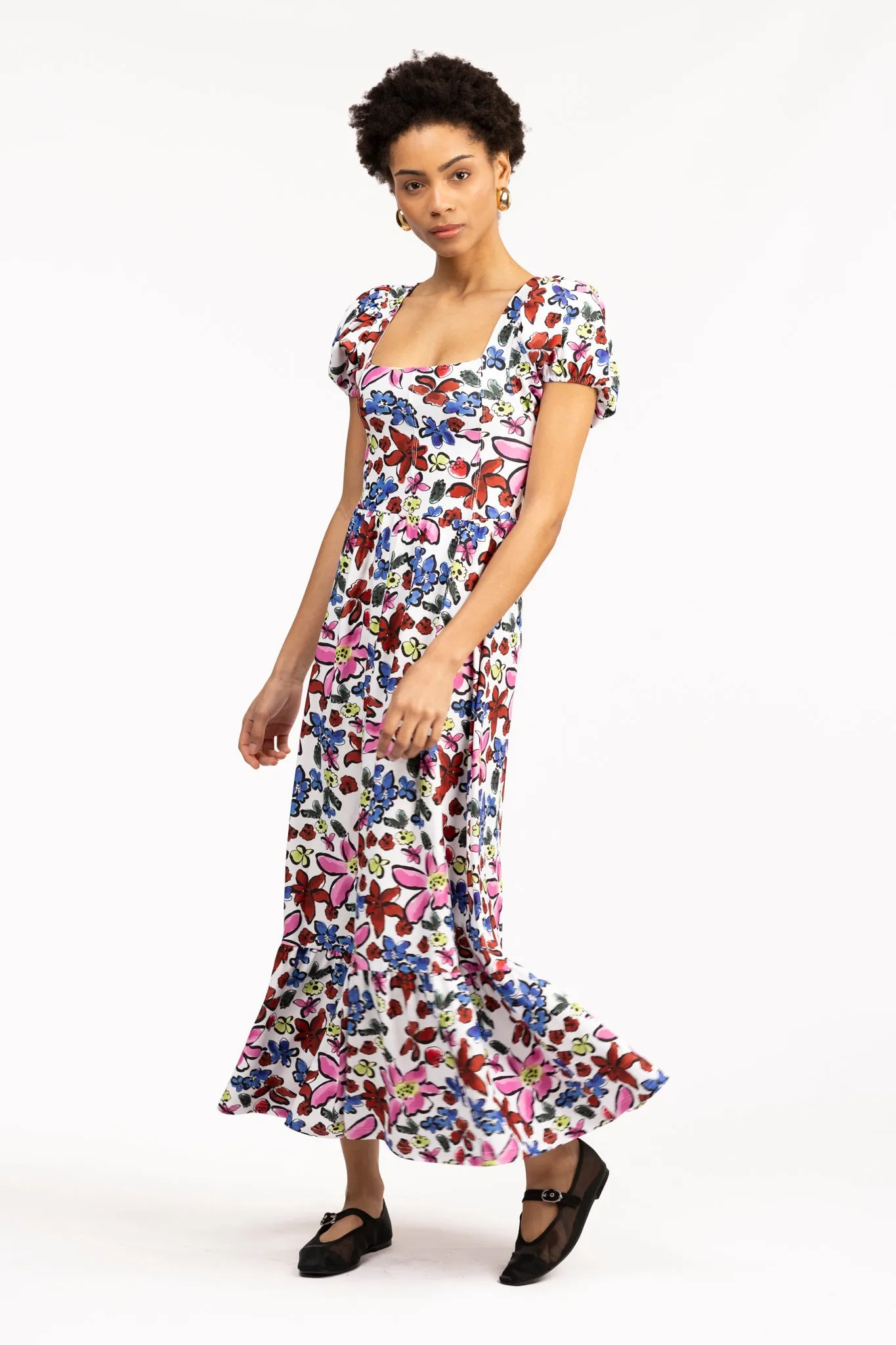 The Cornelia Dress - Abstract Garden