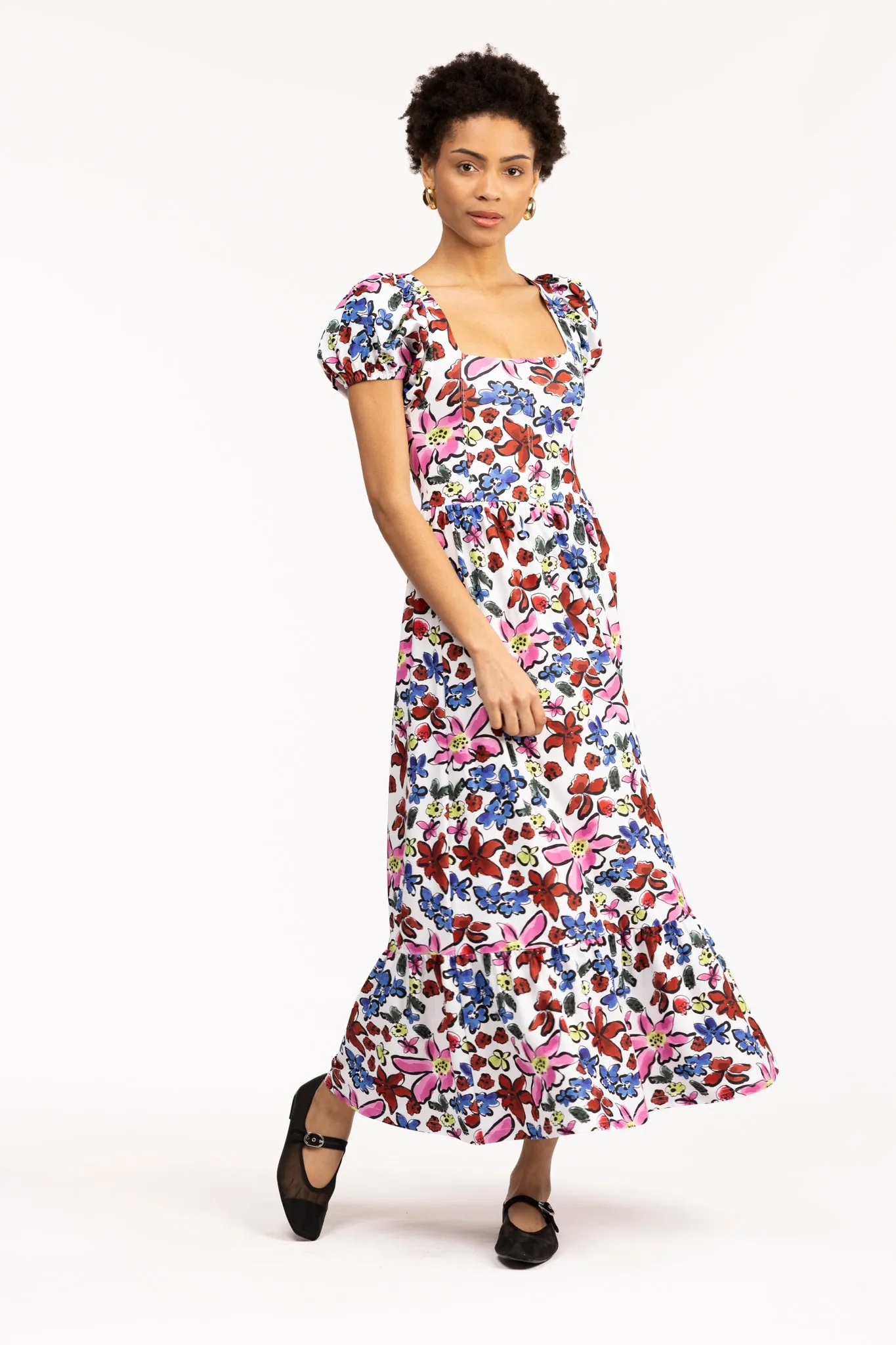 The Cornelia Dress - Abstract Garden