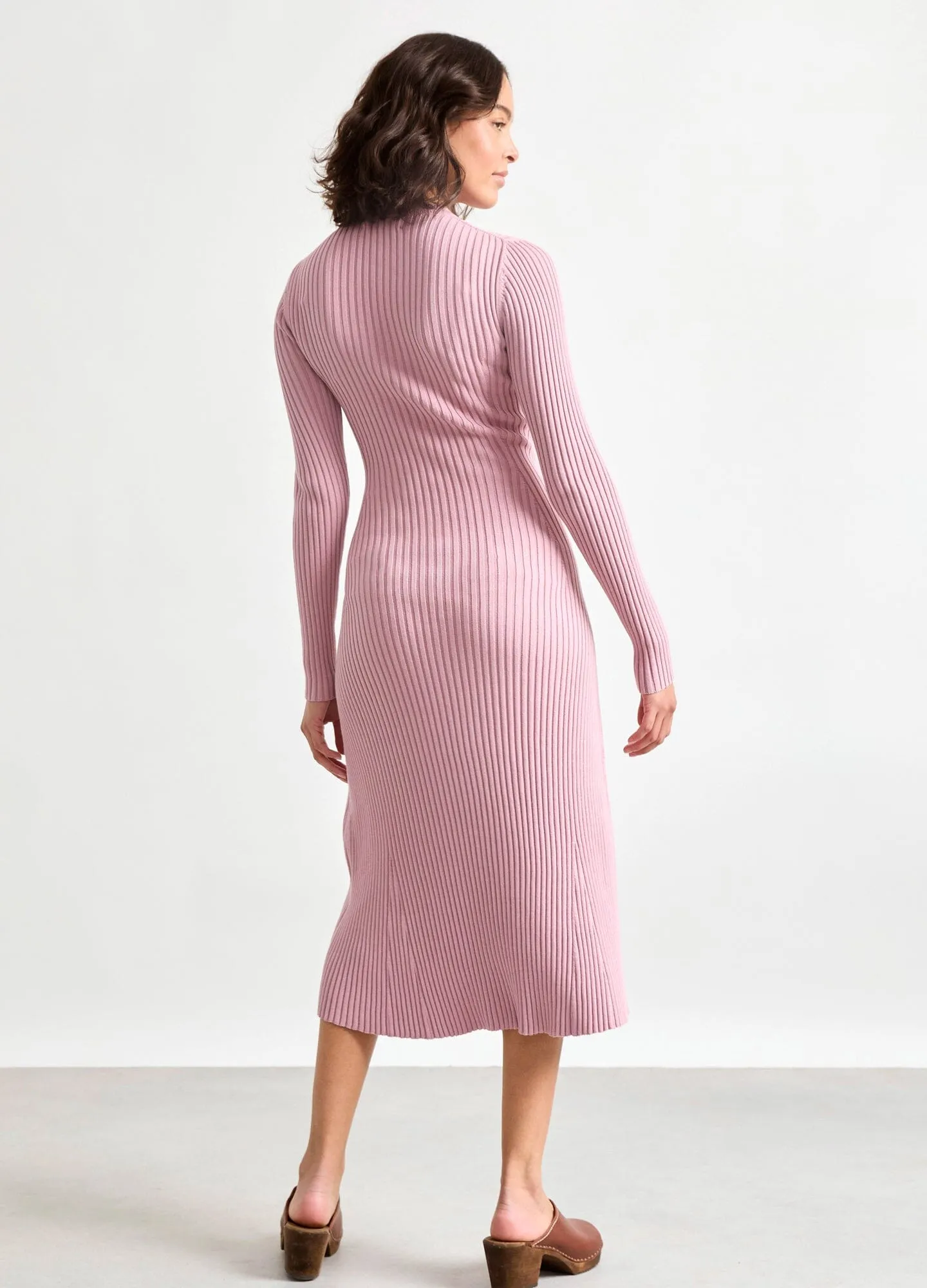 The Eliana Cotton Rib Sweater Dress