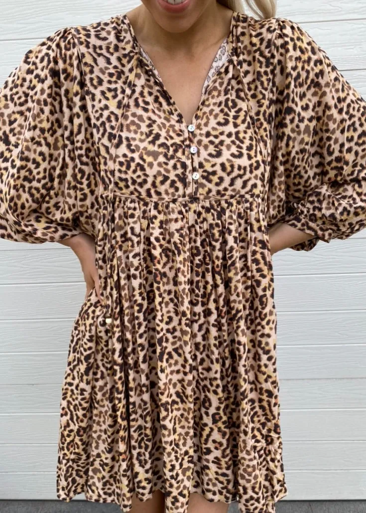 Tori dress - Leopard print