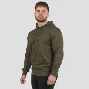 Unisex Premium Fleece - Plain Olive Green Hoodie