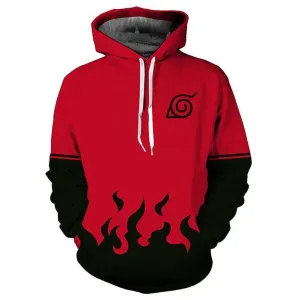 Unisex Seventh Hokage Hoodies Naruto Pullover 3D Print Jacket Sweatshirt