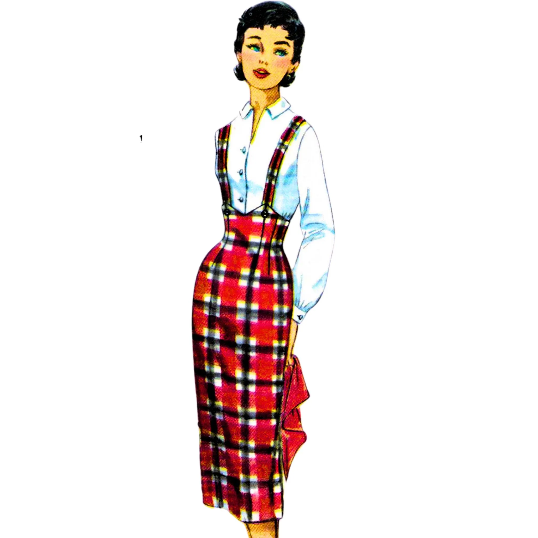 Vintage 1950s Sewing Pattern, Slim Skirts – Waist: 25” (63.5cm)