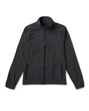 Vuori Venture Track Jacket - Black Linen Texture