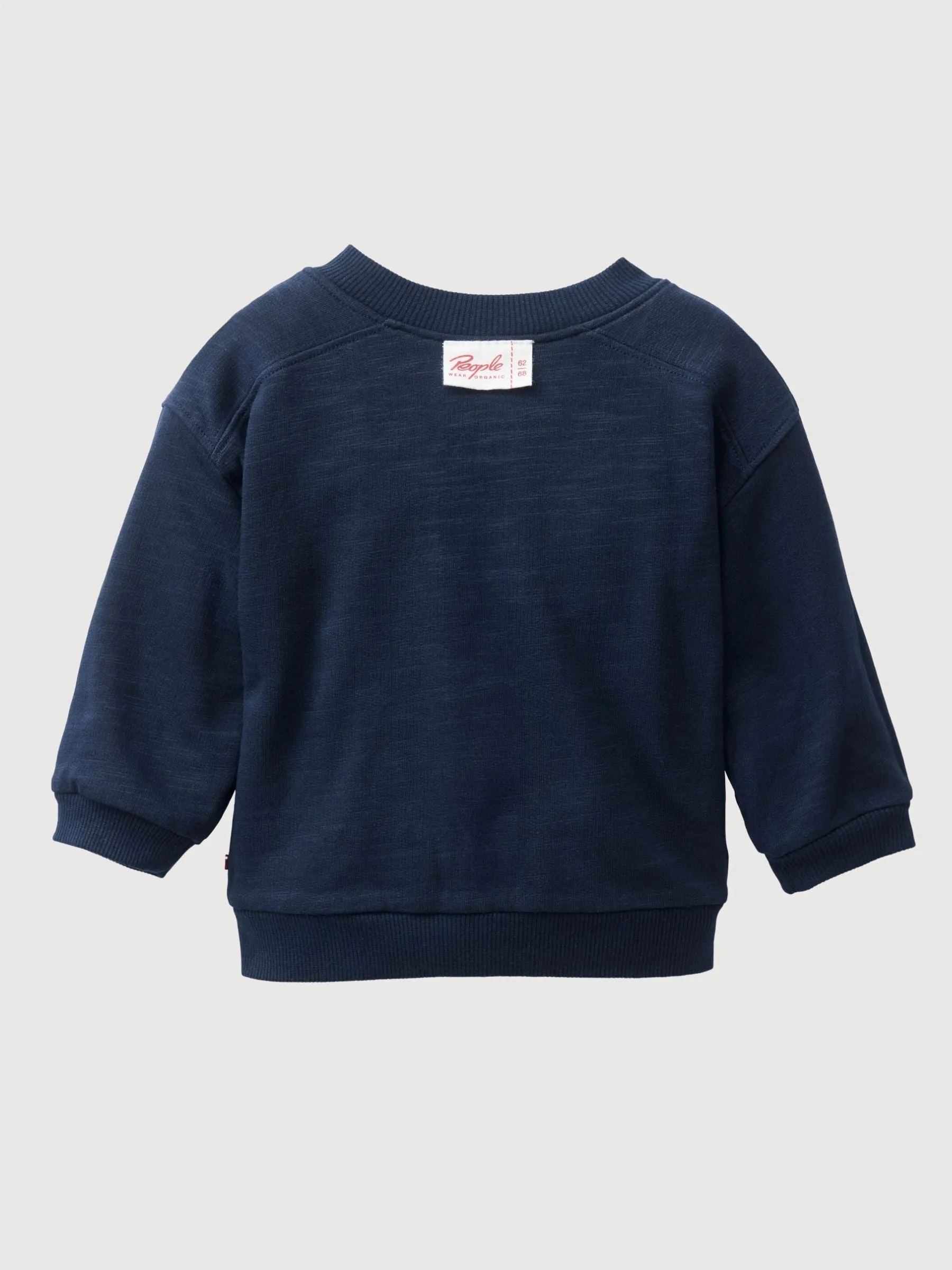 wendbare Sweat-Jacke Navy Baby|People Wear Organic