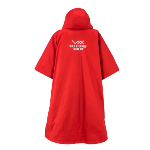 Wild Atlantic Surf Co Adults Wet & Dry Robe Red