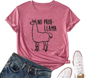 Women No Prob Llama T-Shirt