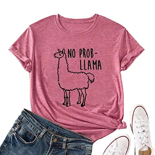 Women No Prob Llama T-Shirt